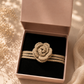 Gul – Handmade Crochet Floral Necklace- Champagne Beige
