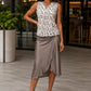Nira - Overlap V-Neckline Top