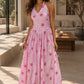 Padmae - Handblocked Halter-Neck Dress