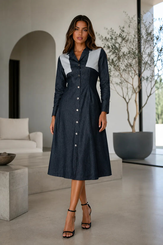 Hematite Denim Dress