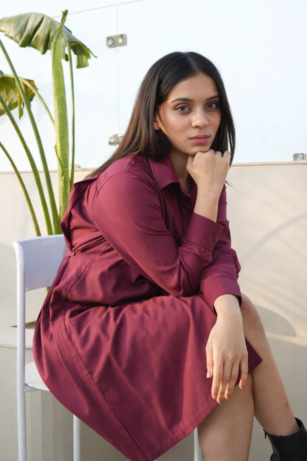 Garnet Shirt Dress