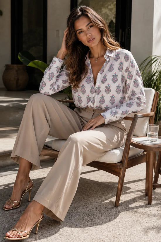 Elowen - Handblocked Classic Shirt