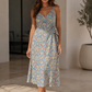 Oraya - Side Tie Midi Dress
