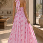 Padmae - Handblocked Halter-Neck Dress
