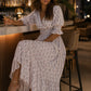 Lilienne - Handblocked Smocked Midi Dress