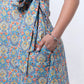 Oraya - Side Tie Midi Dress