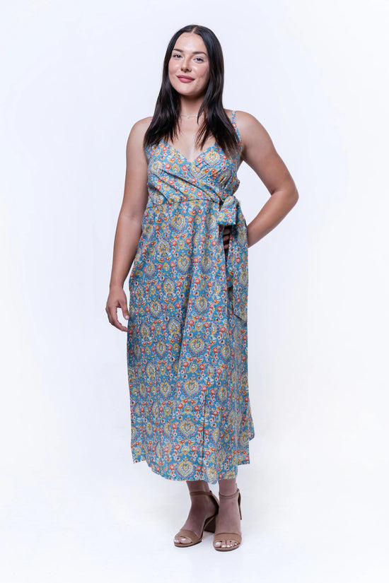 Oraya - Side Tie Midi Dress
