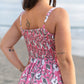 The Elira - Sweetheart Neckline Midi Dress- Pink