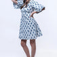 Soreia - Back-Button Fit & Flare Dress