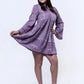 The Liora - Lace-Edged Bell Sleeve Dress