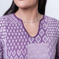 The Liora - Lace-Edged Bell Sleeve Dress