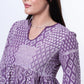The Liora - Lace-Edged Bell Sleeve Dress