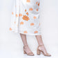 Solene - Handblocked Boat Neck Midi Dress