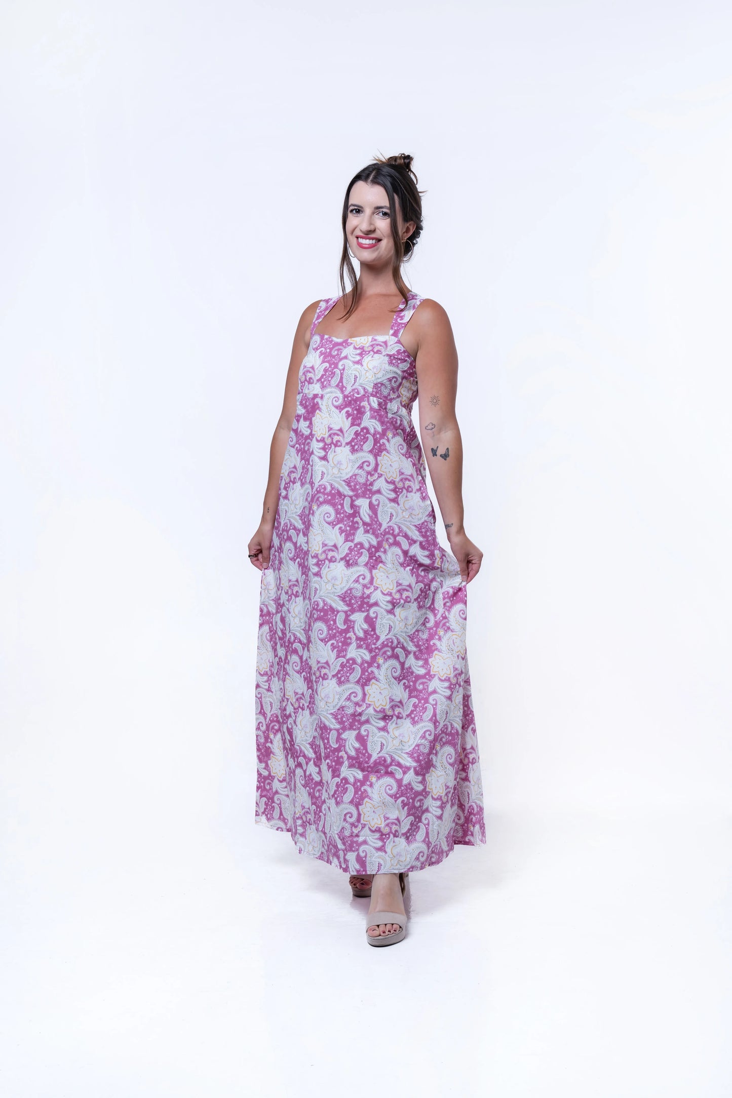 Salene - Sleeveless Maxi Dress- Pink