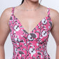 The Elira - Sweetheart Neckline Midi Dress- Pink