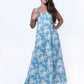 Salene - Sleeveless Maxi Dress- Blue
