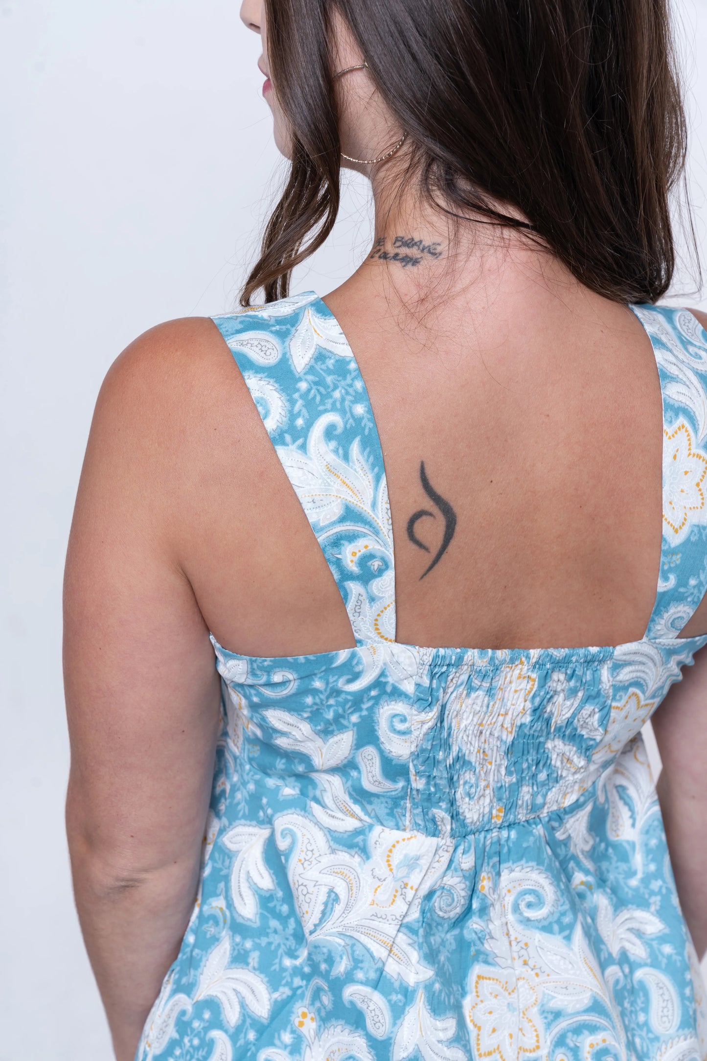 Salene - Sleeveless Maxi Dress- Blue