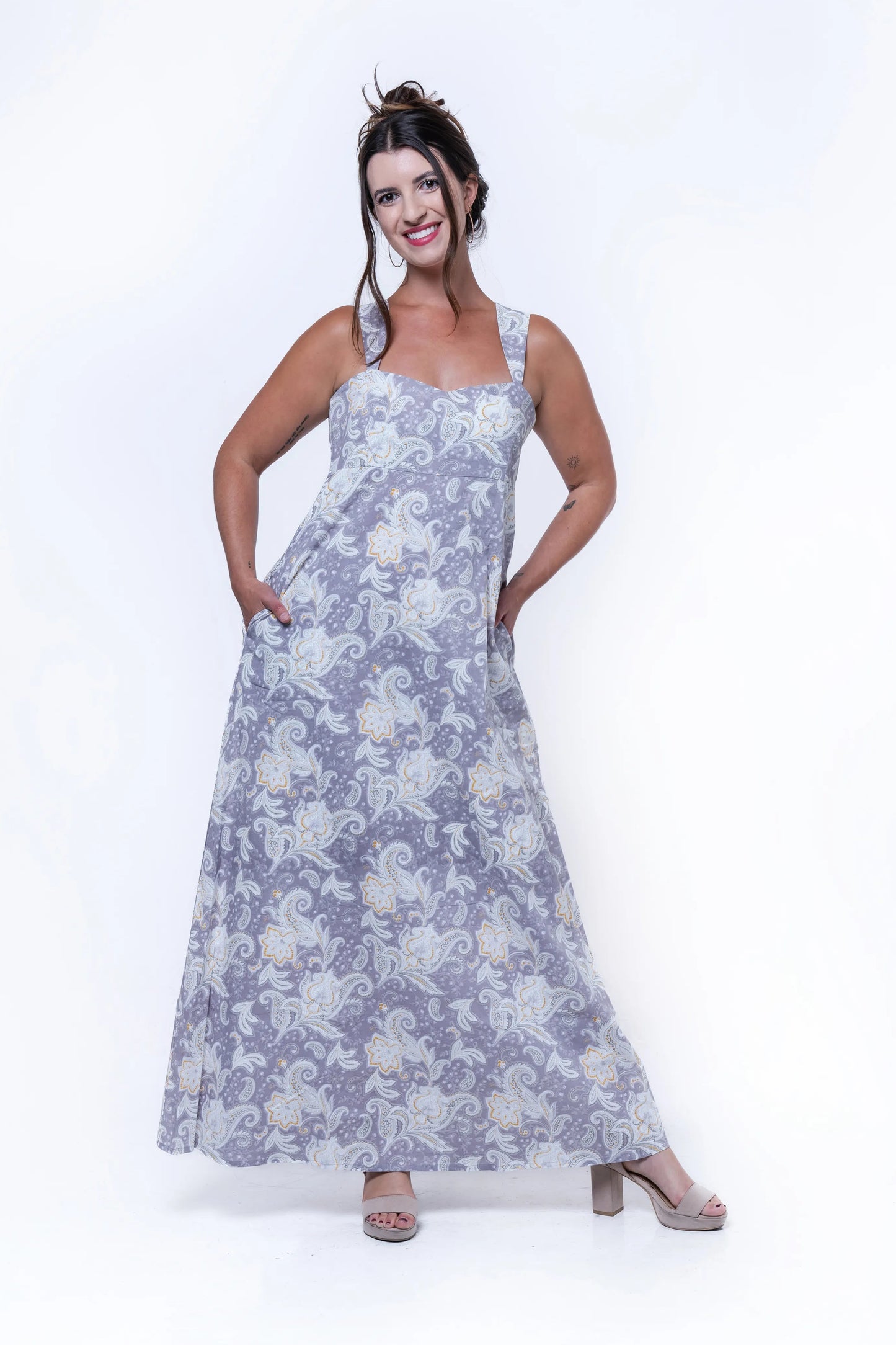 Salene - Sleeveless Maxi Dress- Mauve
