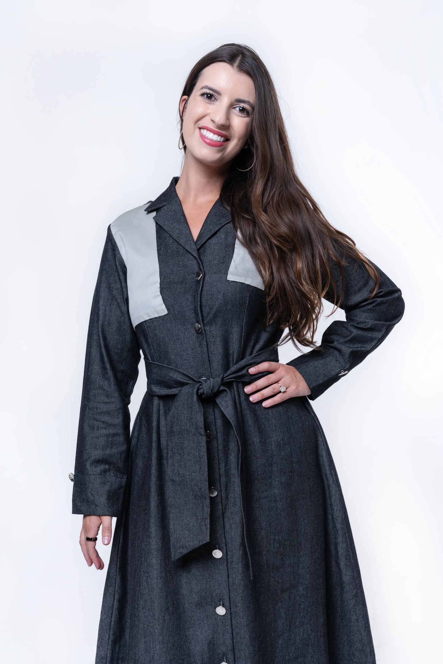Hematite Denim Dress
