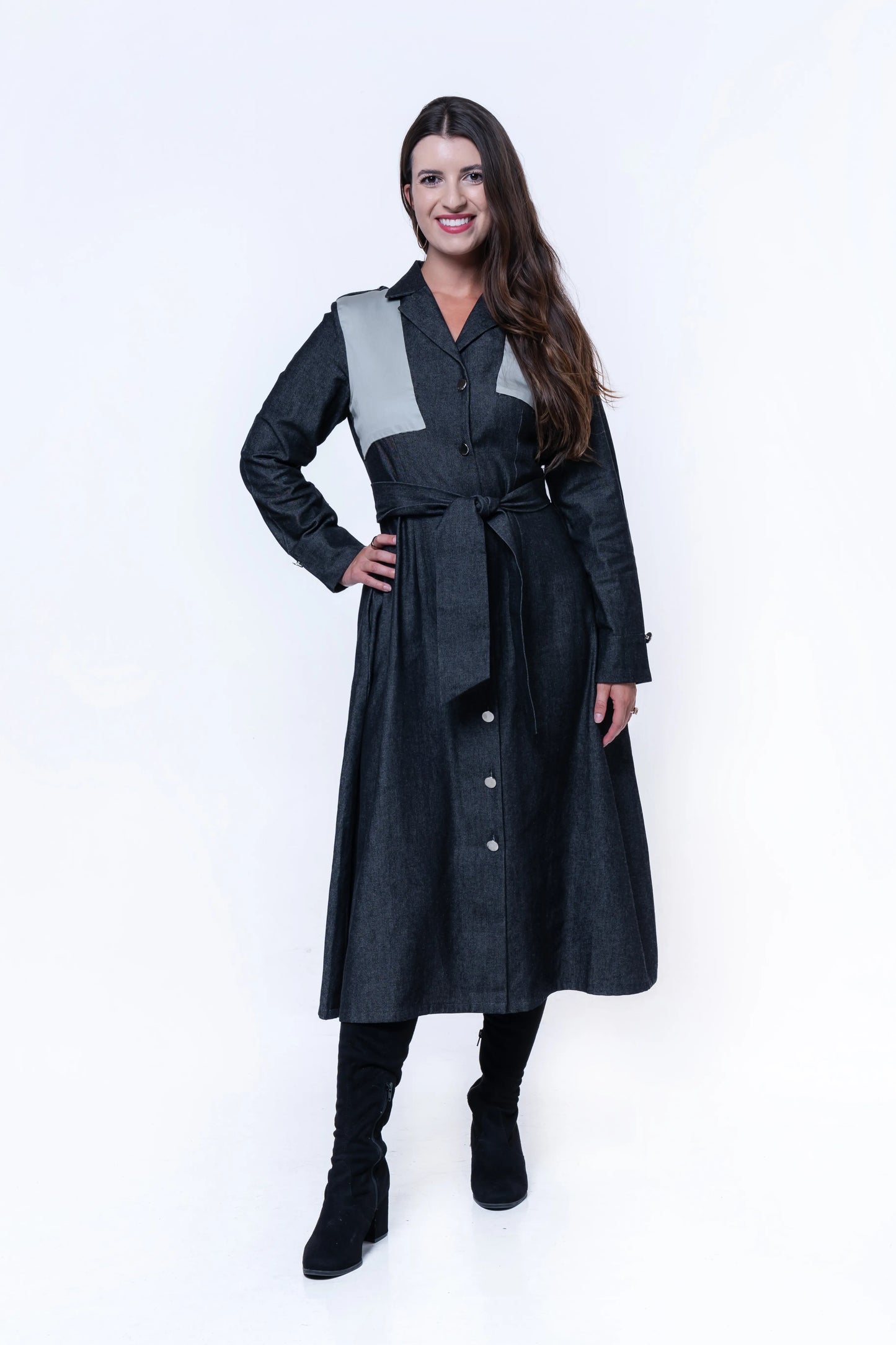 Hematite Denim Dress