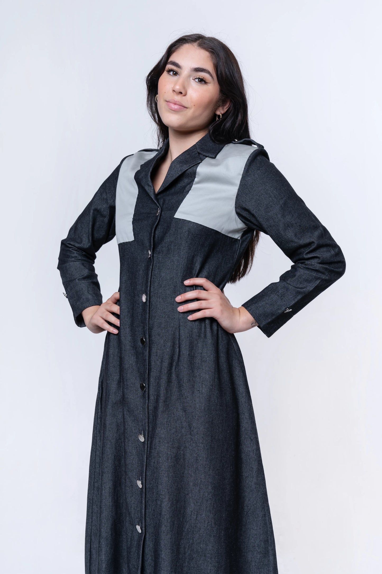Hematite Denim Dress