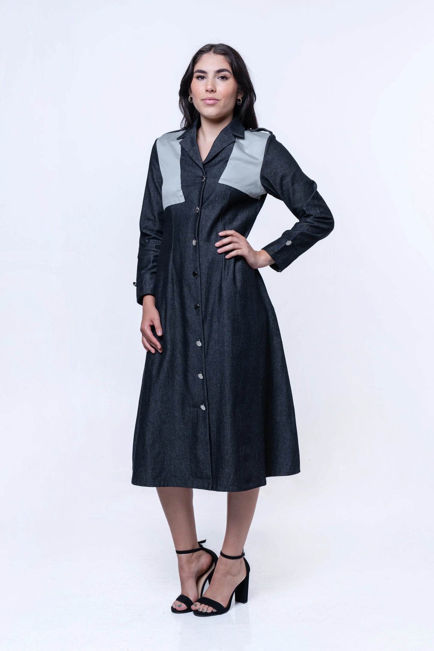 Hematite Denim Dress