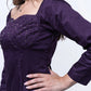 Amethyst Sweetheart Neckline Dress