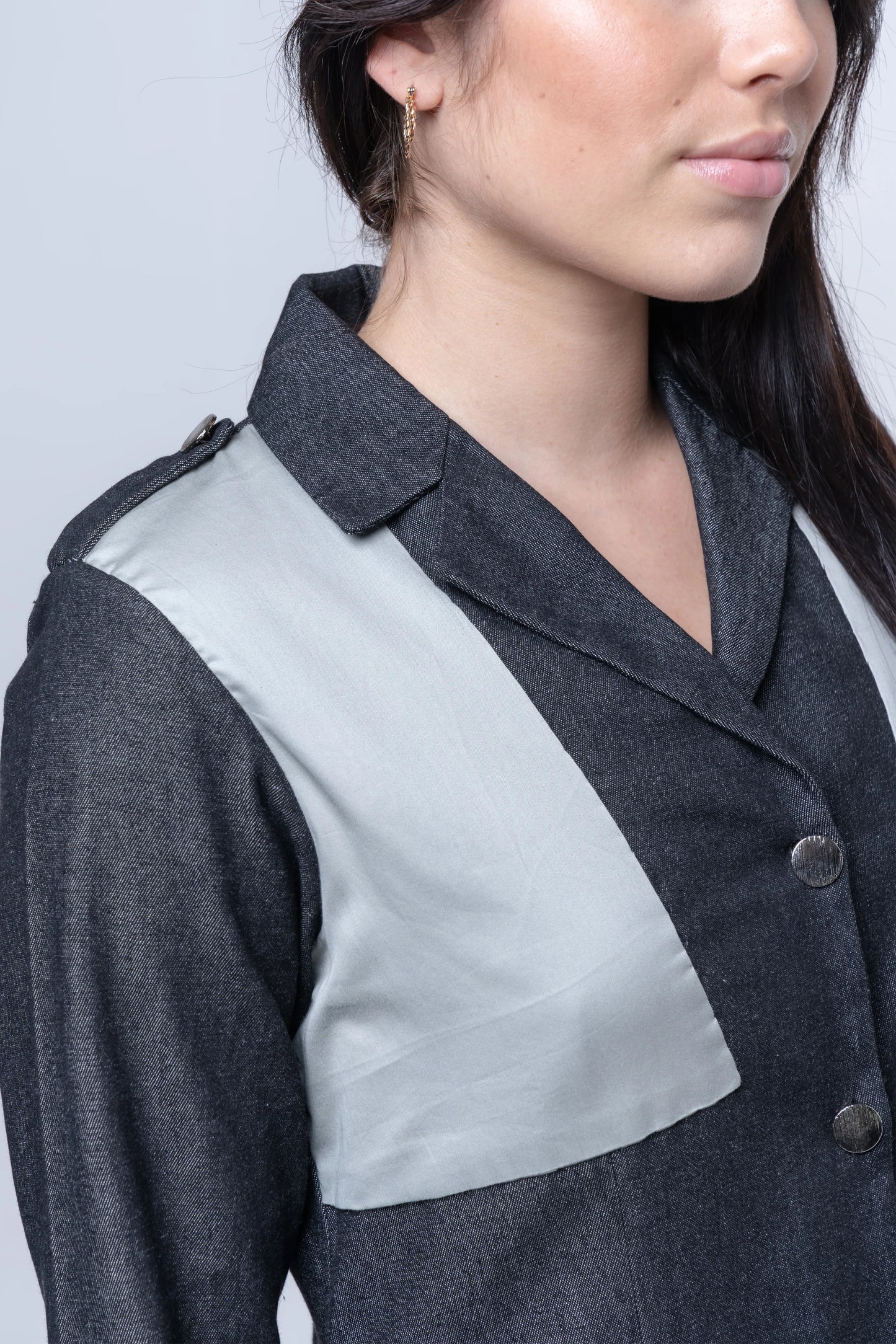 Hematite Denim Dress