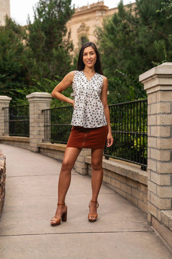 Nira - Overlap V-Neckline Top