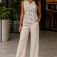 Nira - Overlap V-Neckline Top