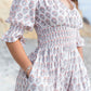 Lilienne - Handblocked Smocked Midi Dress