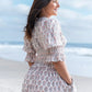 Lilienne - Handblocked Smocked Midi Dress